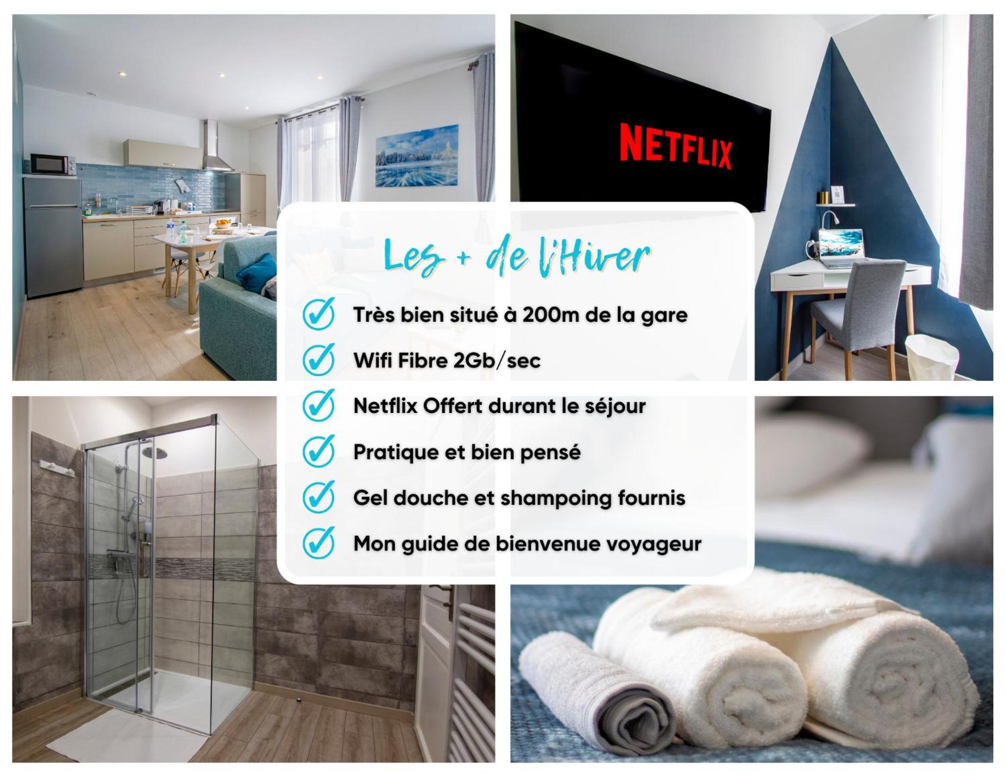 Cocon D'Hiver - Netflix & Wifi - Parking Gratuit - Check-In 24H24 - Kit Bebe Inclus - Emplacement Velos - Goodmarning Шалон-ан-Шампань Екстер'єр фото